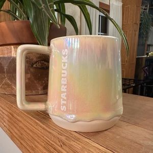 Starbucks 2019 iridescent, rainbow, drip coffee mug. Like new.